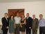 Amauri Caldeira, padrinho do Comit� de �tica e Conduta da Abracorp; Vivi�nne Martins, presidente da Abgev; Walter Teixeira, presidente do Grupo TX; Patr�cia Thomas, vice-presidente da Abgev; Edmar Bull, padrinho do Comit� de Desenvolvimento Humano da Abracorp; Francisco Leme da Silva, presidente do Conselho de Administra��o da Abracorp e Faustino Pereira, presidente da Abracorp, visitam as novas instala��es do Grupo TX, em S�o Paulo.
